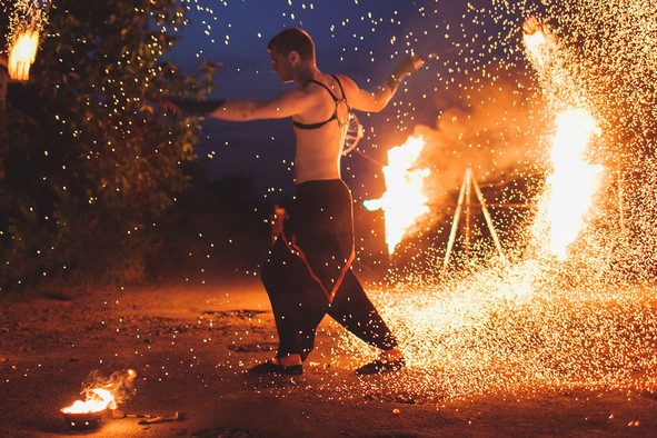 soirée feu